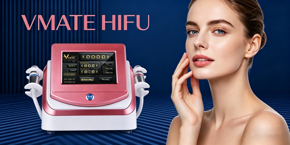 vmate hifu with 3.0mm handles and 4.5mm handles for a woman to use vmate machine