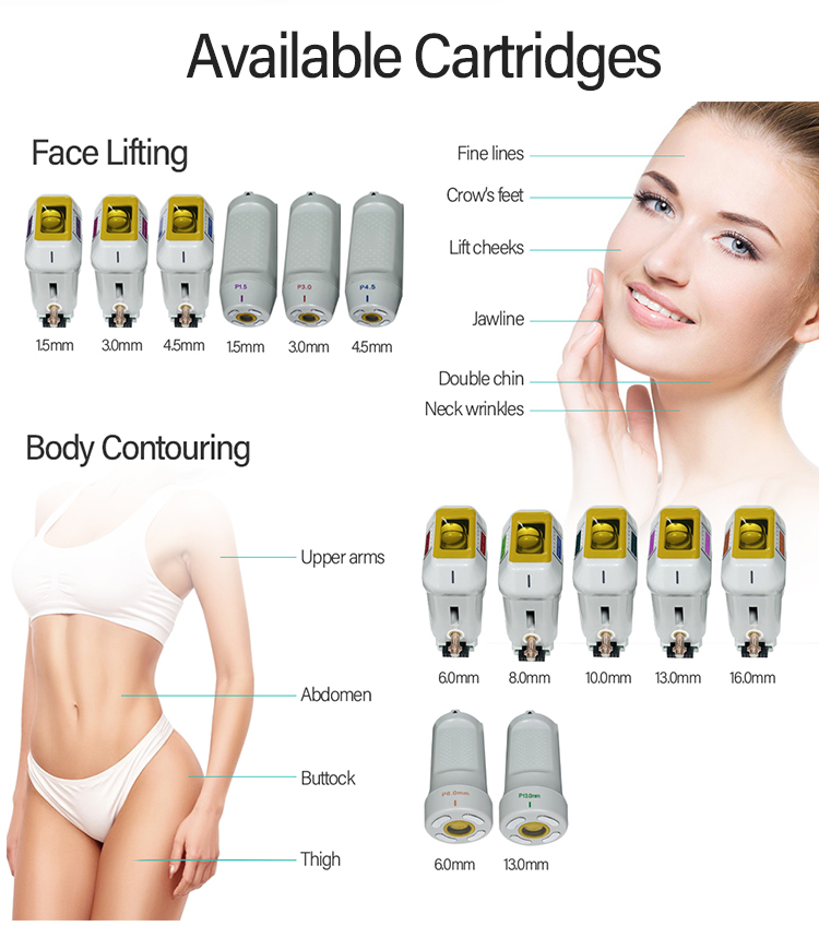 Ultramatrix hifu 4d Hifu Cartridges for face and body treatments