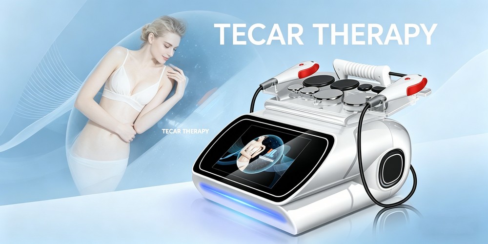 448khz cet ret tecar therapy machine with multi-handpieces